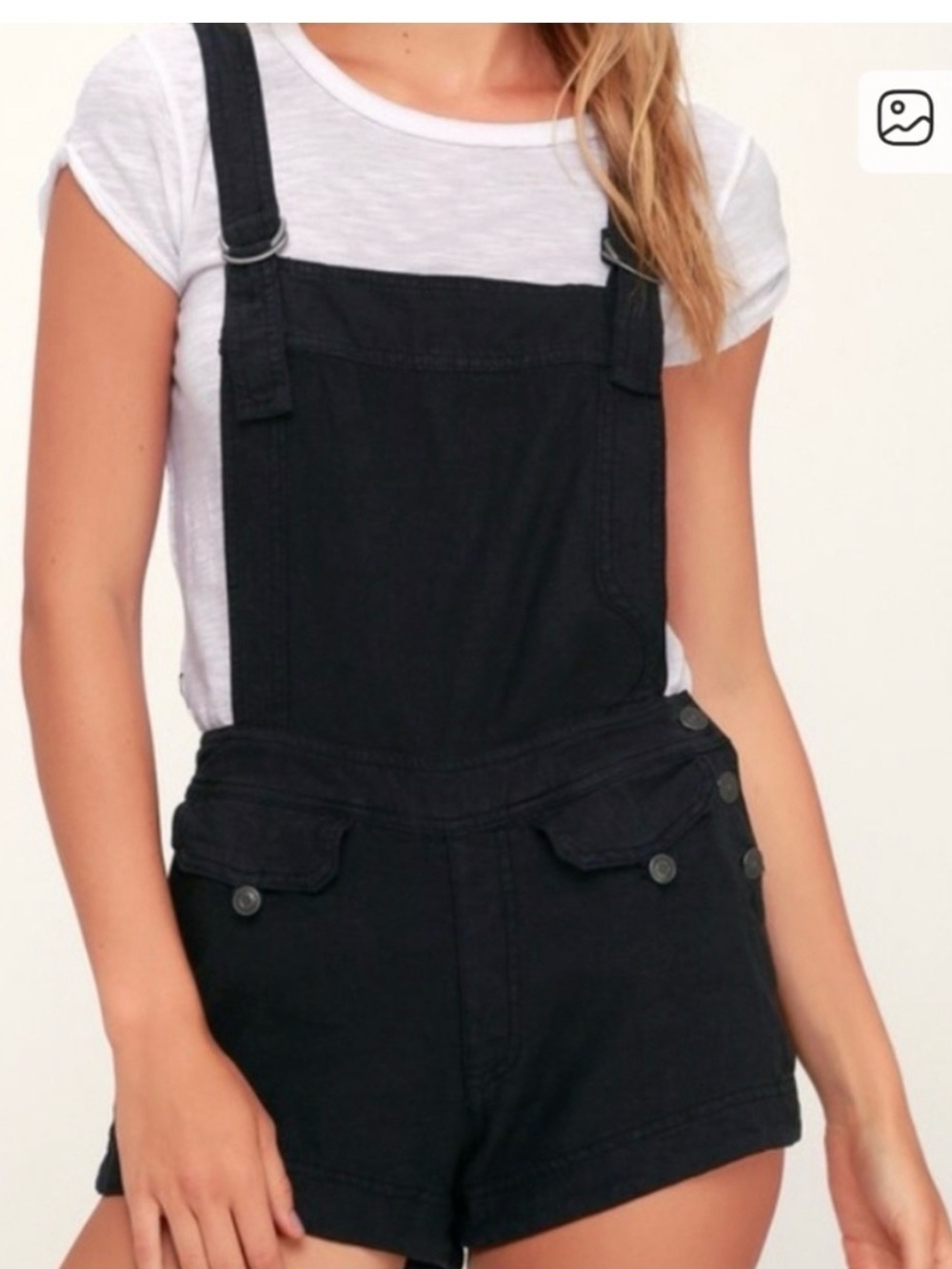 Free People Linen Blend Short overalls